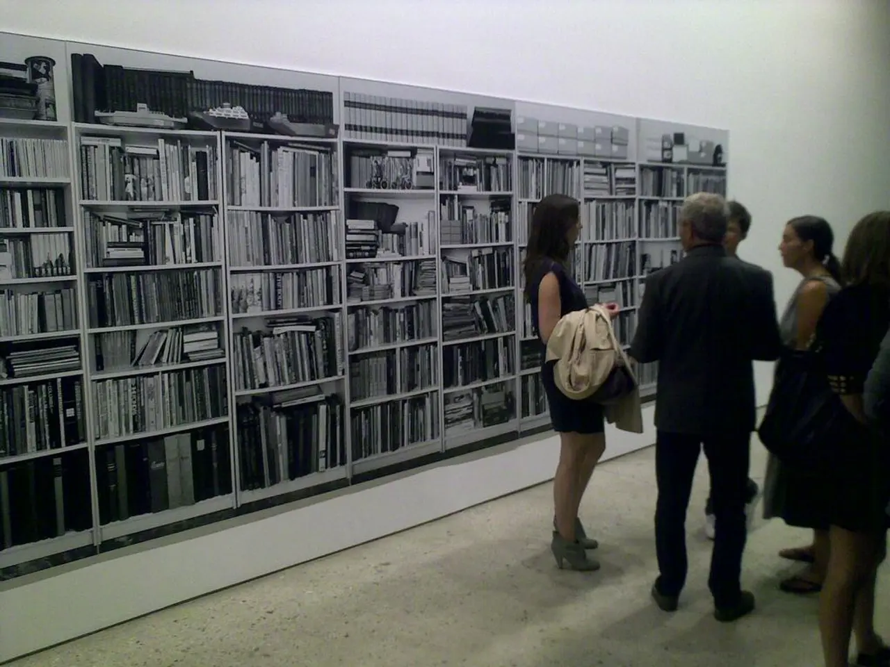 This is an inside view. On the right side, I can see few people are standing on the floor and...