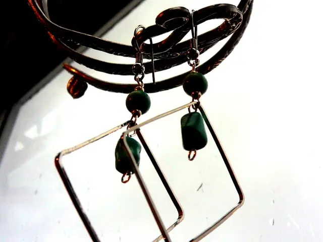 In this image I can see ear rings at the top and back side of the earring it might be look like a...