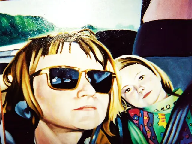 This picture is consists of a painting in the image.